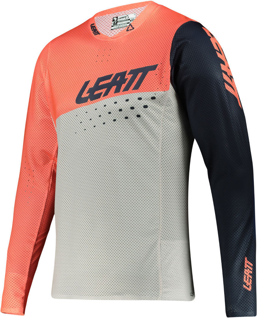 Leatt DBX 4.0 MTB LS Ultraweld Sykkel Jersey L Hvit Blå Oransje