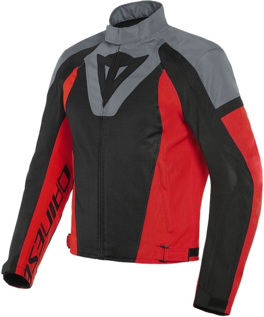 Dainese Levante Air Tex Motorsykkel tekstil jakke 48 Svart Grå Rød