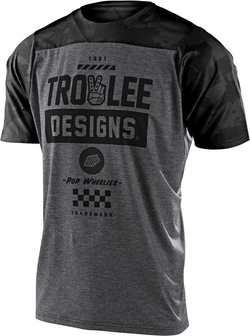 Troy Lee Designs Skyline Camber Camo Bicycle T-Shirt Sykkel T-skjorte S Flerfarget