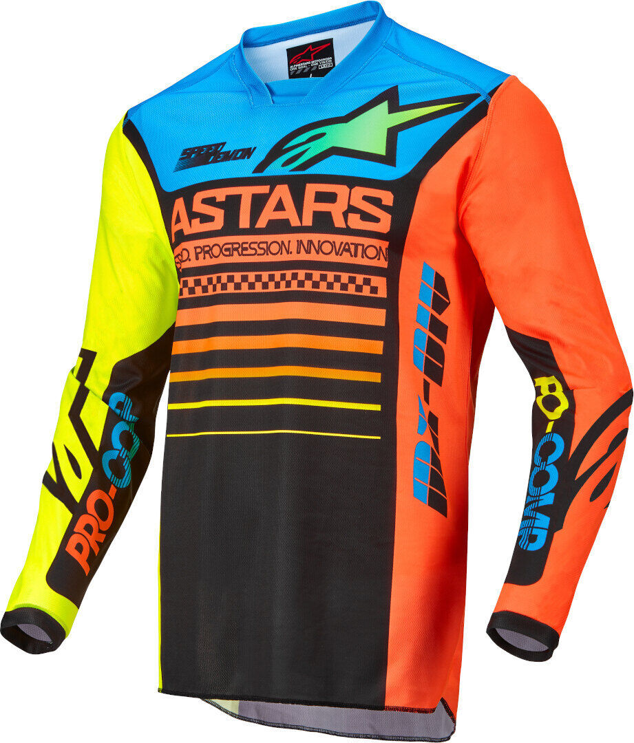 Alpinestars Racer Compass Motocross-trøyen M Svart Gul