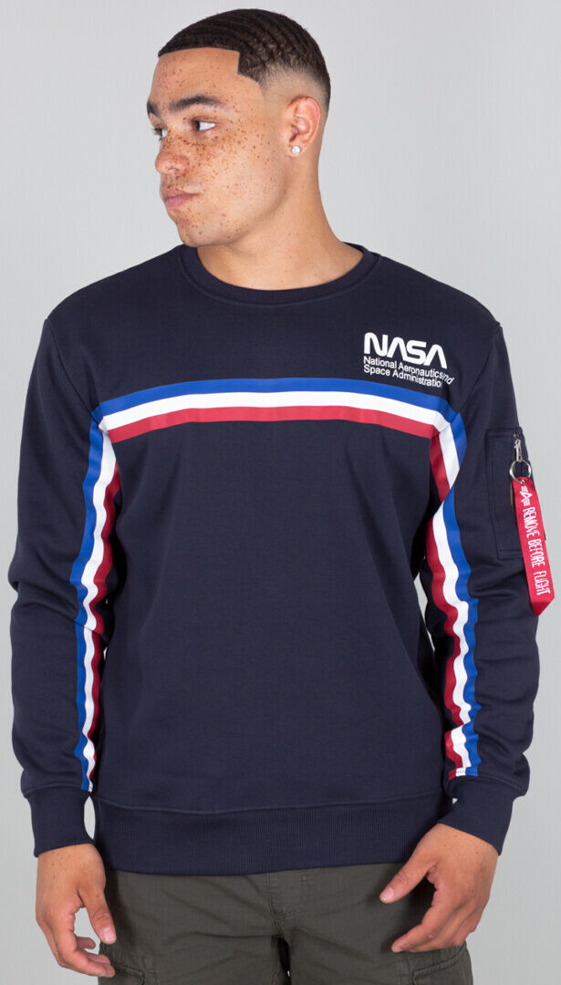 Alpha Industries NASA ISS Sweatshirt XL Blå