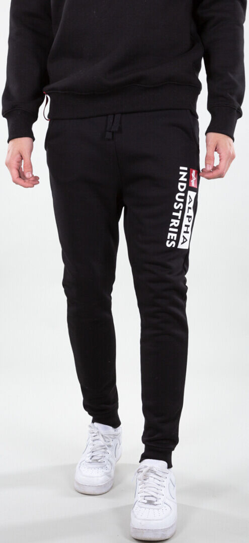 Alpha Industries Block-Logo Joggebukser S Svart