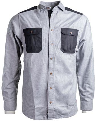 Aclima LeisureWool Reborn Wool Shirt M's Light Grey/Dar Grey Melange  M