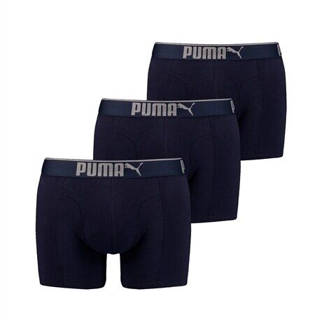 Puma 3pk Sueded Cotton Boxer Navy  M