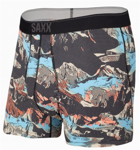 SAXX Quest Boxer Black Mountainscape  XL