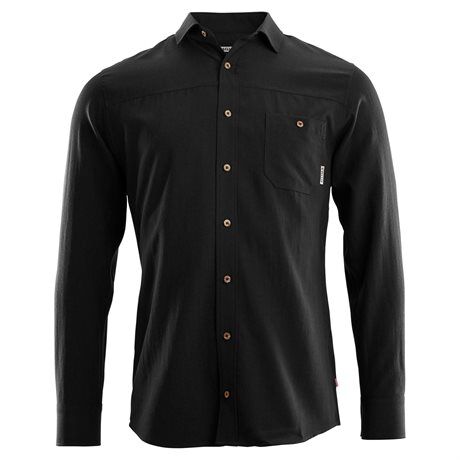Aclima LeisureWool Woven Wool Shirt M's Jet Black  S