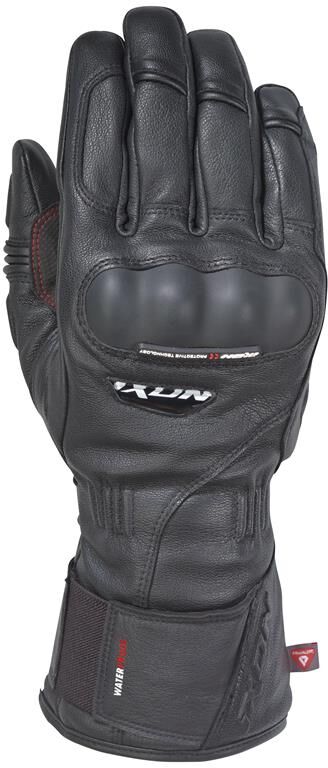 Ixon Pro Continental Mc Hansker Sort Fullskinn Primaloft-Iso Vanntett Memb   S