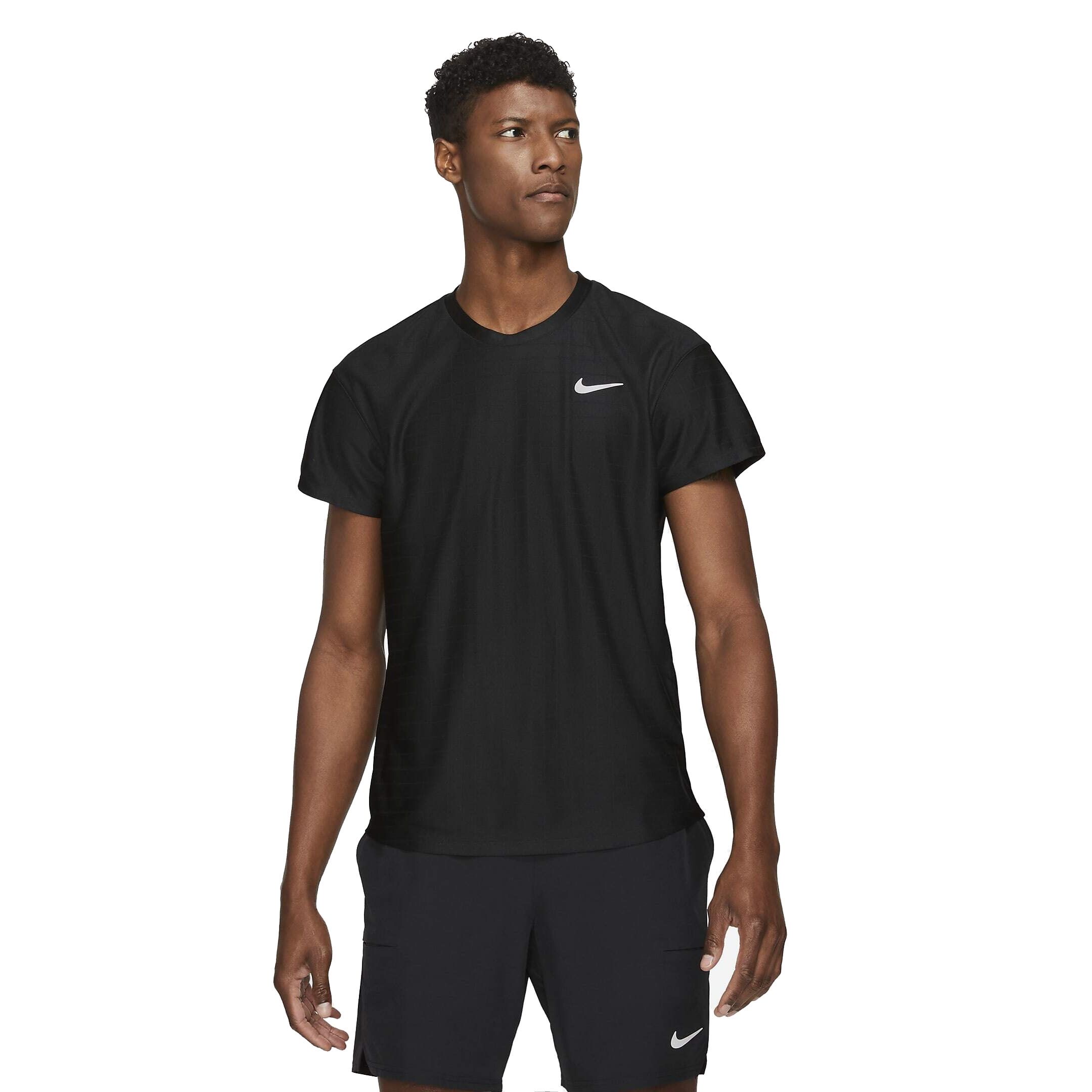 Nike Court Dri-Fit Advantage Top Black/White S