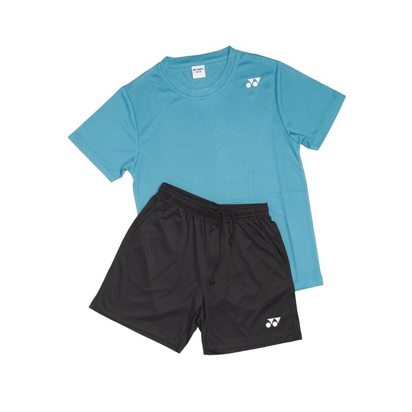 Yonex T-Shirt/Shorts Men Set Dusty Petrol/Black XL