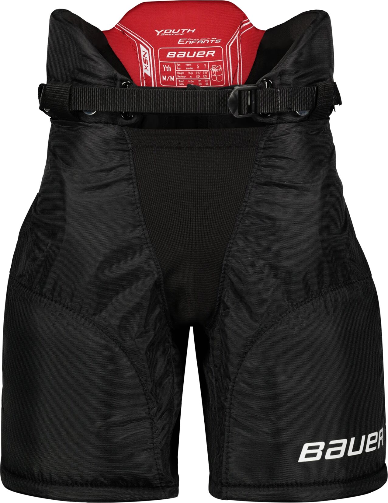 bauer Nsx Pants, hockeybukse barn M BLACK