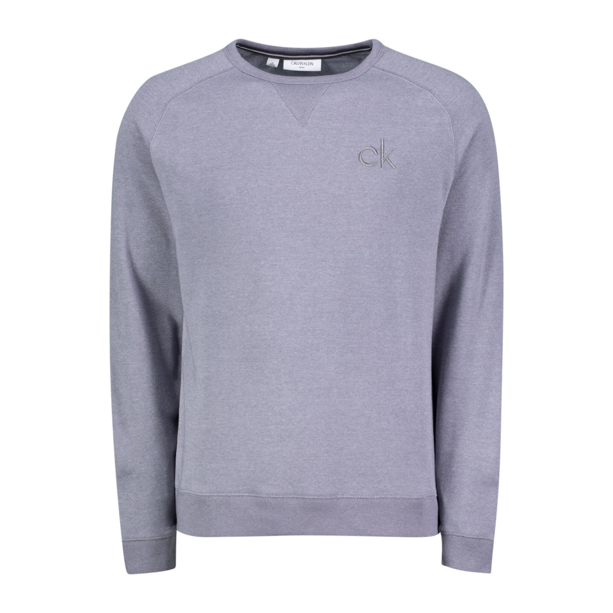 Calvin Columbia Crew Neck Sweater, golftrøye herre S Silmarl