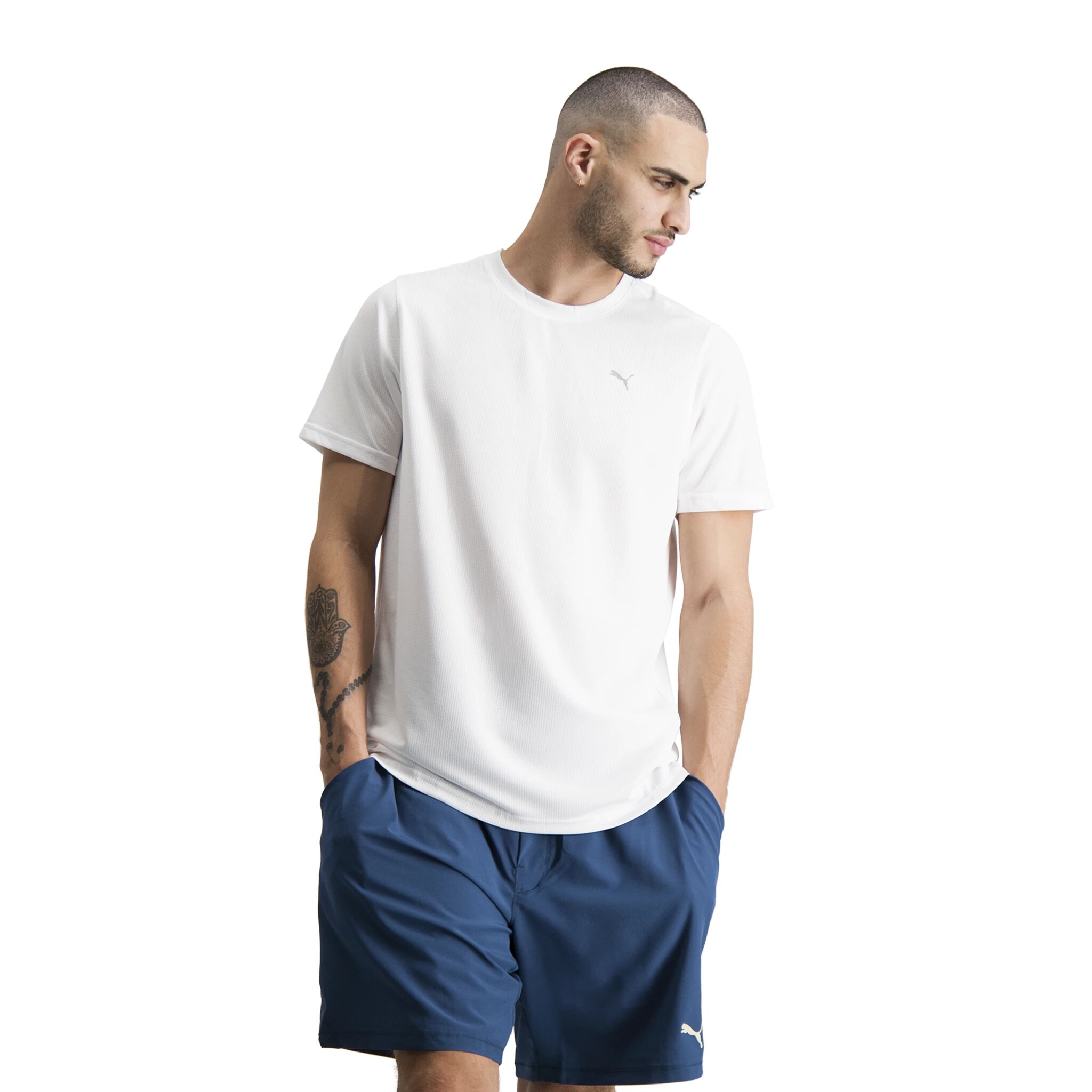 Puma Performance Tee, t-skjorte herre S Puma White