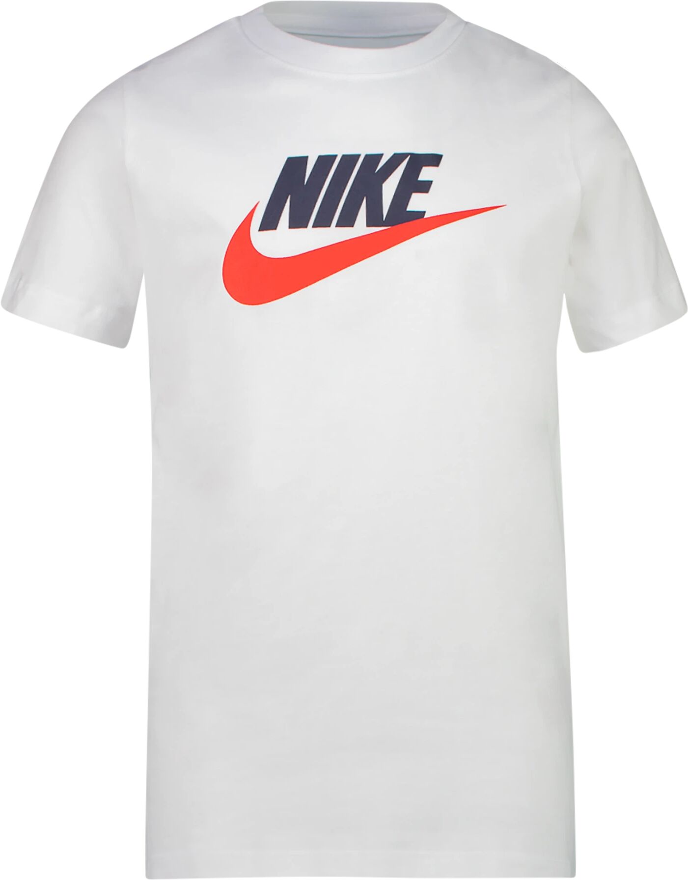 Nike Basic Futura Tee, t-skjorte junior S White/obsidian/unive