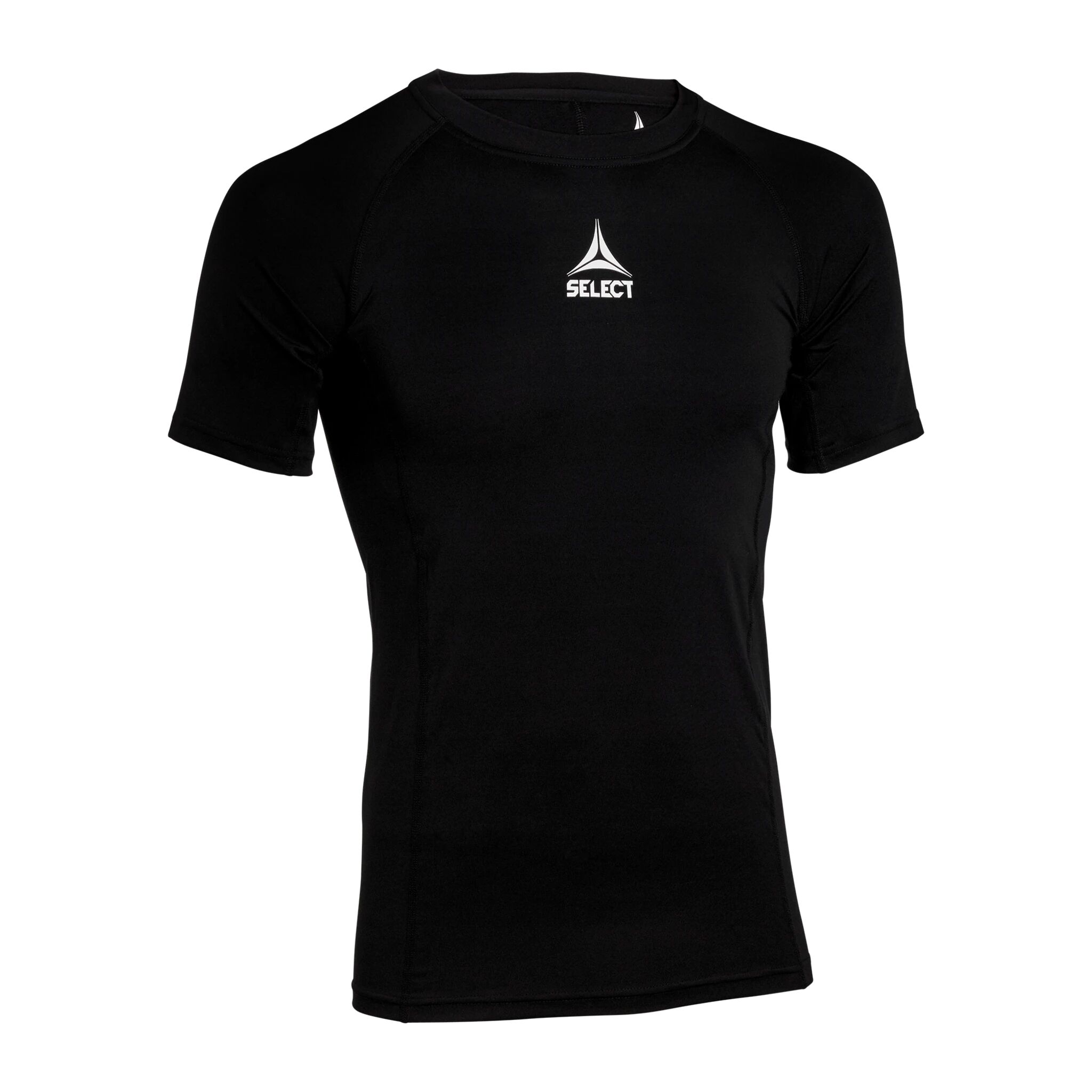 Select Shirt S/S Baselayer, treningstrøye senior L BLACK