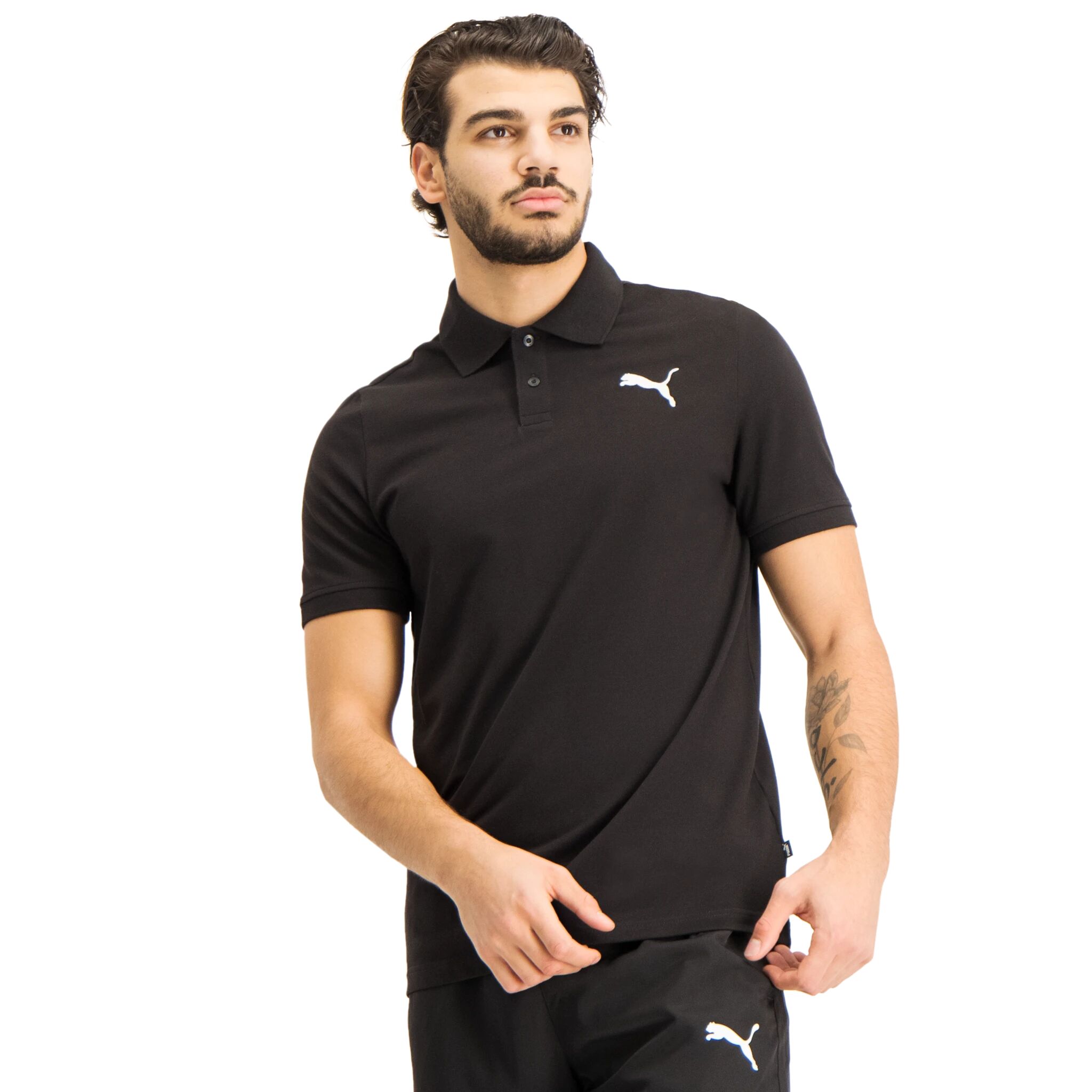 Puma Essentials Pique Polo, t-skjorte herre M Puma Black-Cat