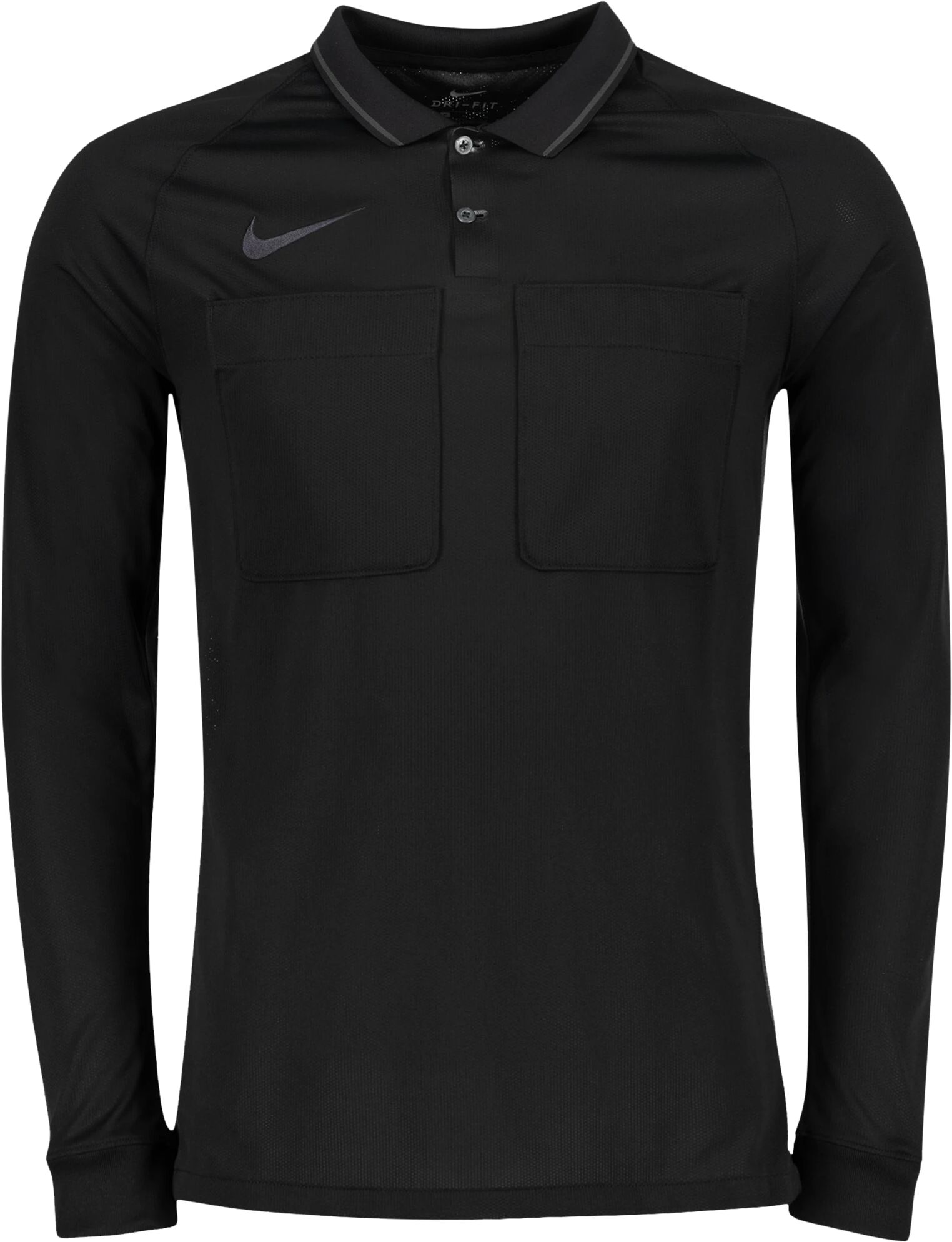 Nike Dry Men's Short-Sleeve Referee, fotballgenser herre L BLACK/ANTHRACITE/ANT