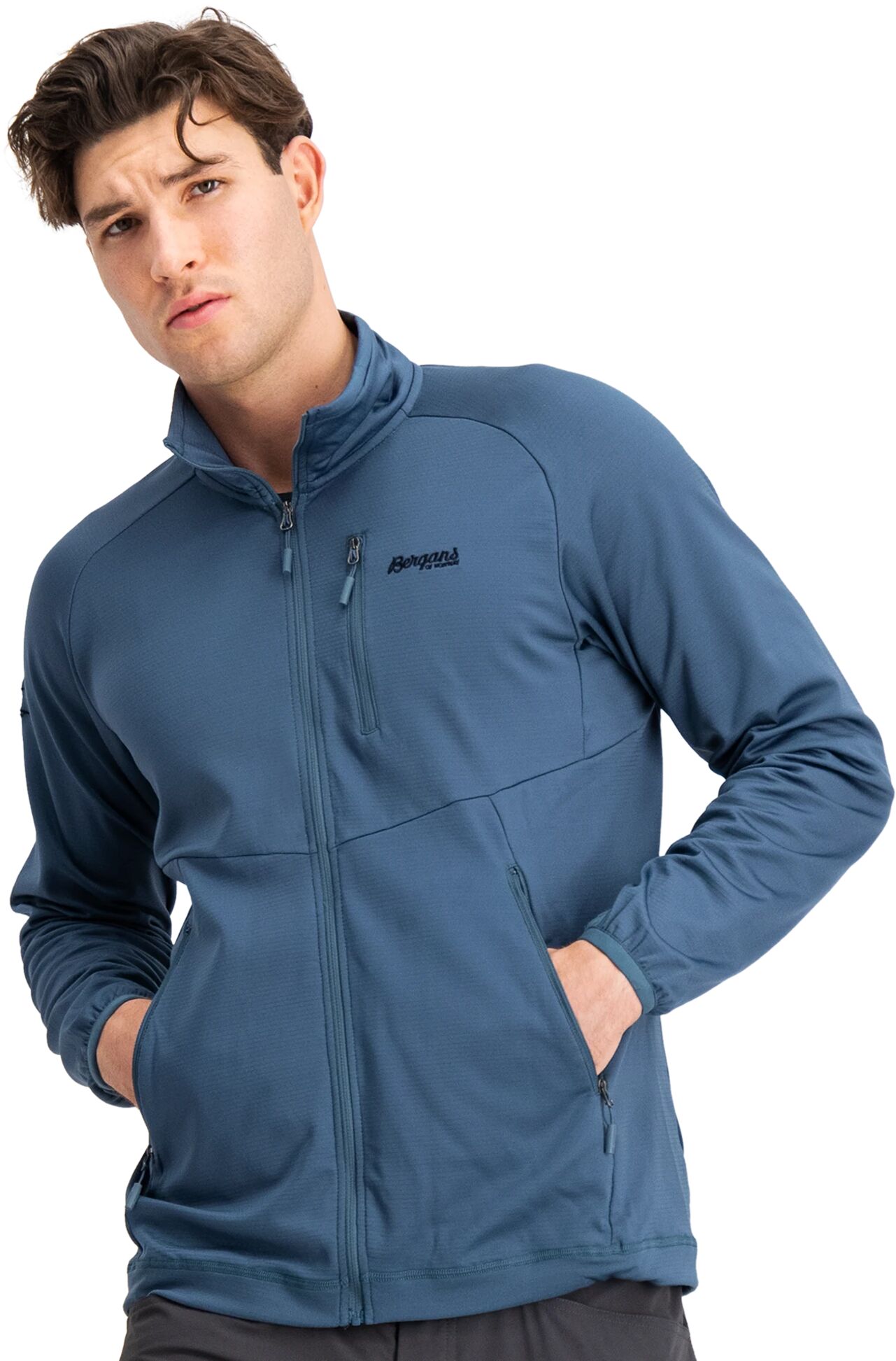 Bergans Romsdal Fleece Jacket, fleecejakke herre L Orion Blue