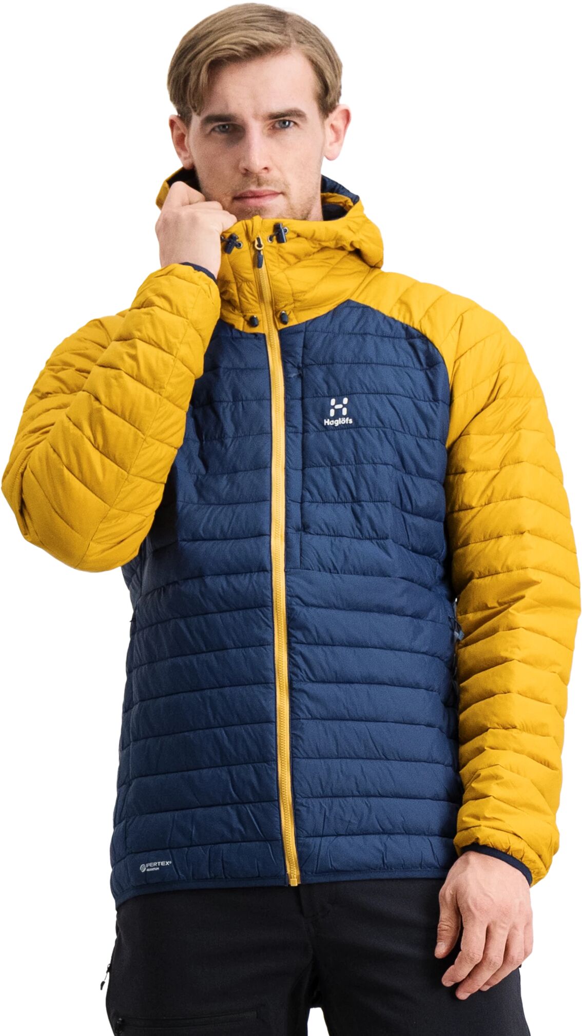 Haglöfs Zed Mimic Hood Men, turjakke, herre S Tarn Blue/autumn Lea