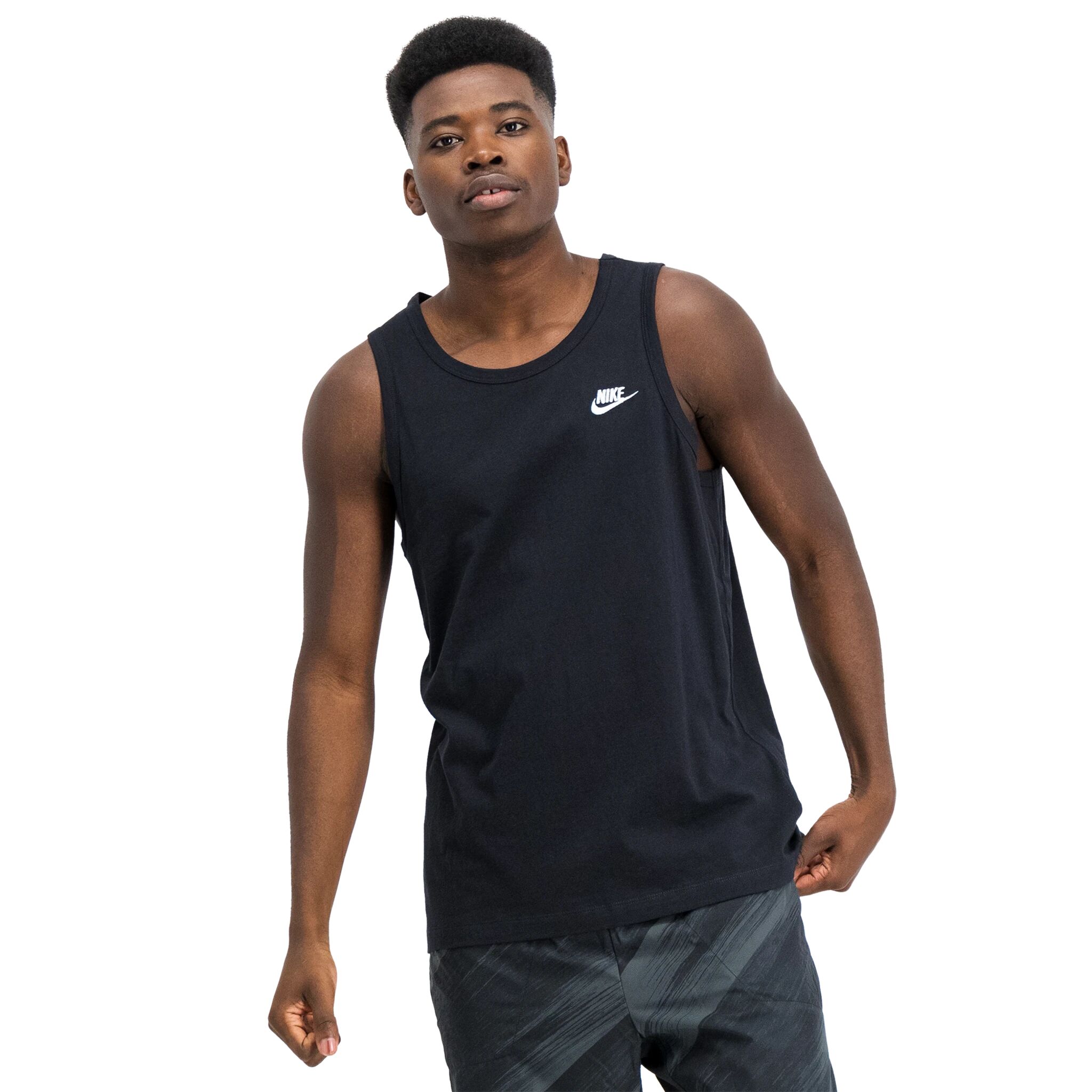 Nike Sportswear Men’s Tank, singlet herre L BLACK/WHITE