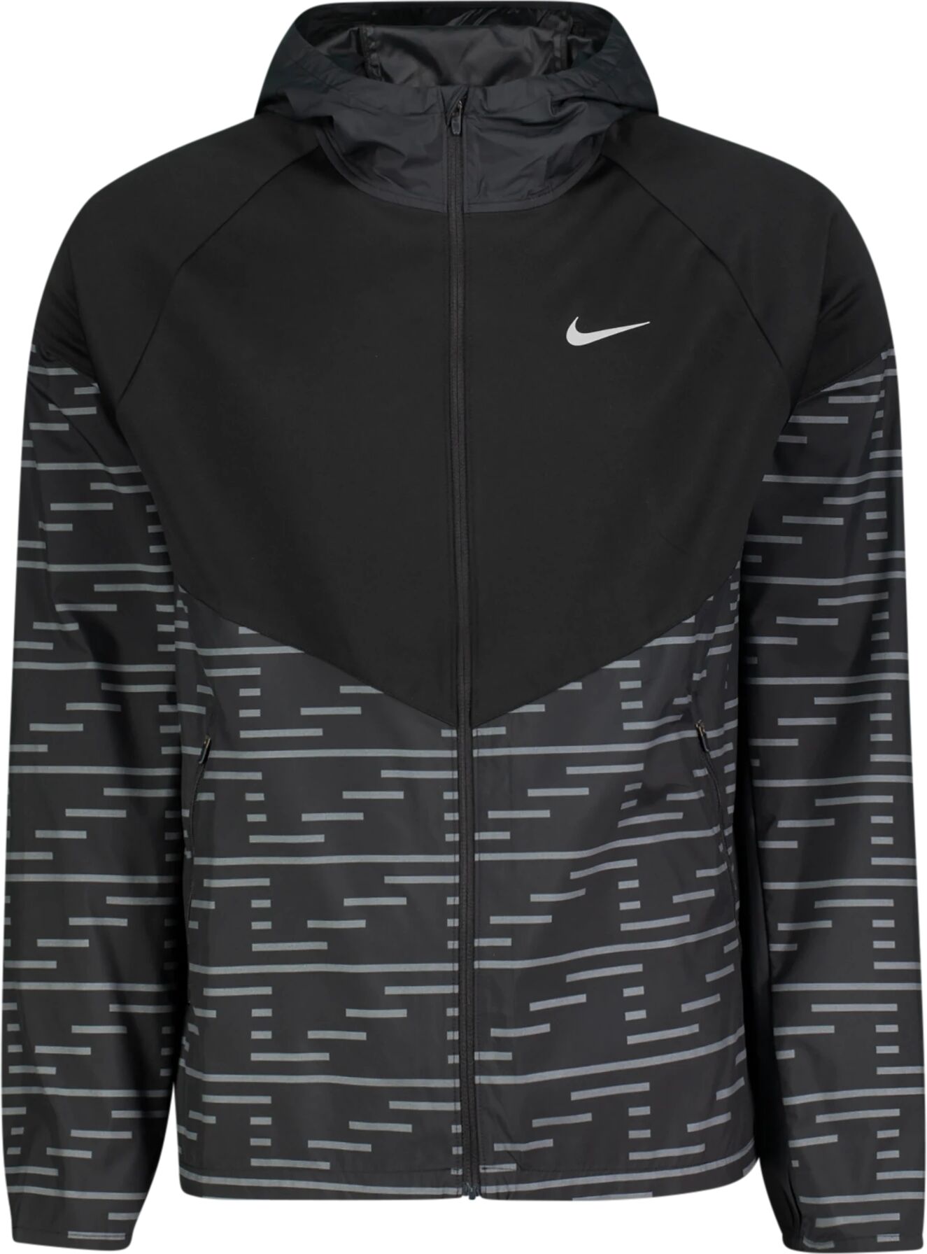 Nike M NK TF RPL RDVN MILER FLS JKT, jakke herre S Black/Black/Black/Re