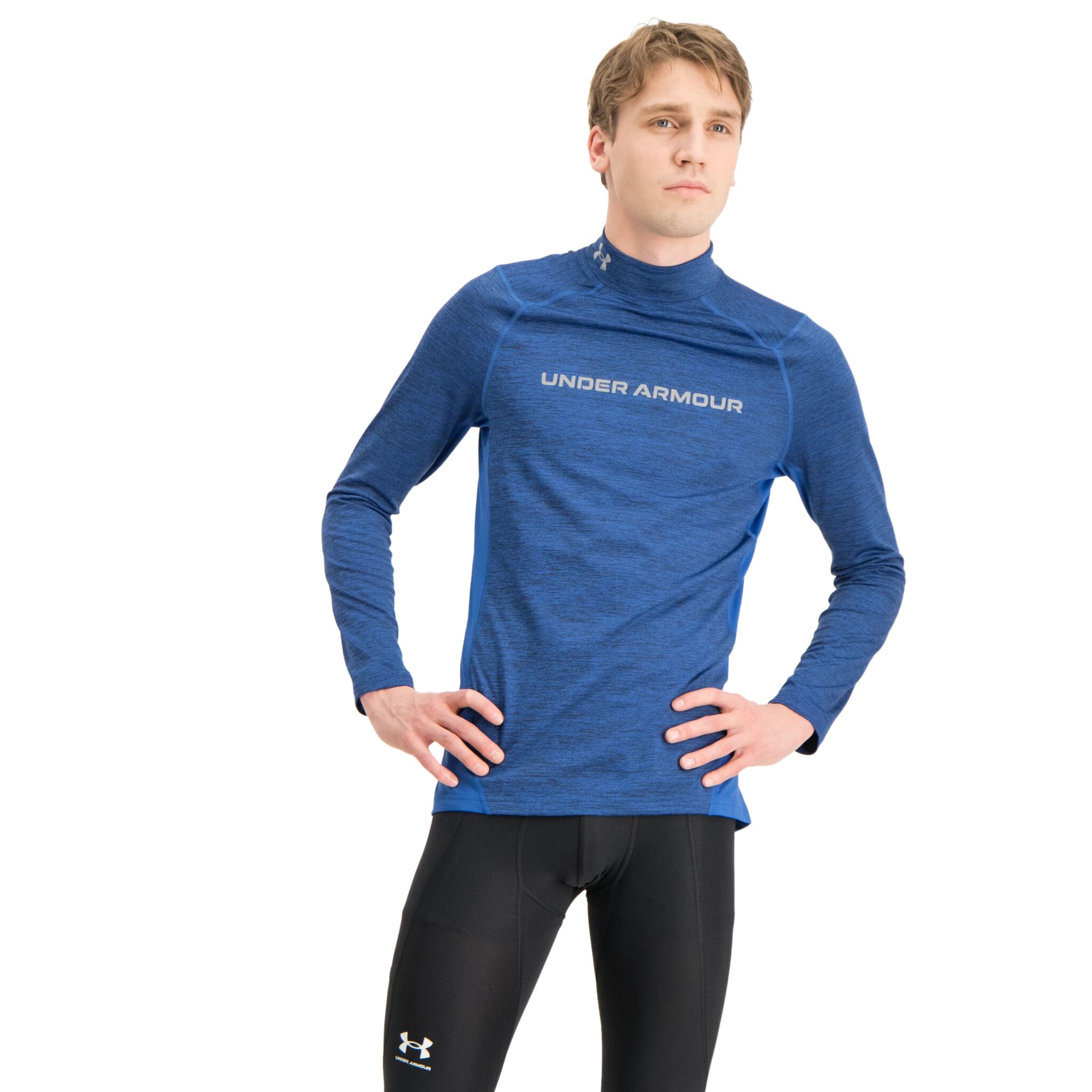 Under Armour UA CG Armour Fitted Twst Mck, treningsgenser herre LG Tech Blue /  / Refle