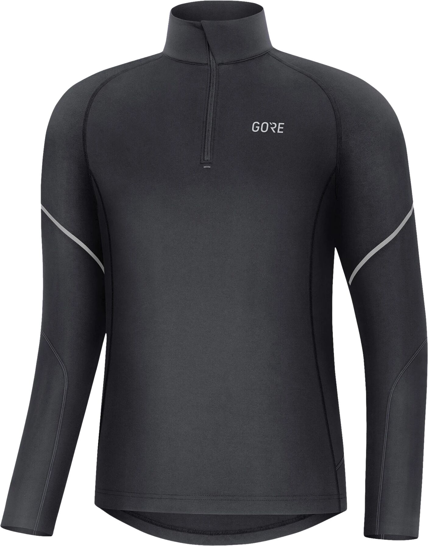 GORE Wear M Mid LS Zip Shirt, løpetrøye herre L BLACK