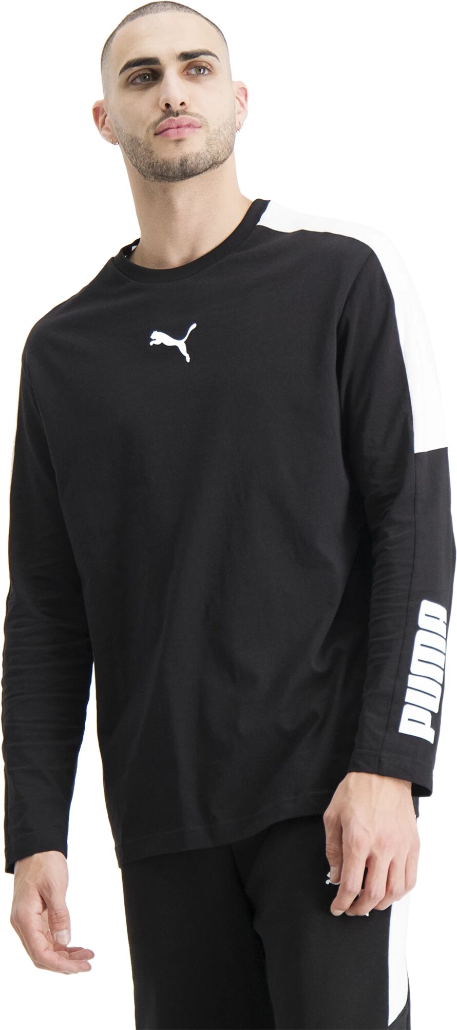 Puma Modern Sports Long Sleeve Tee, genser herre L Puma Black