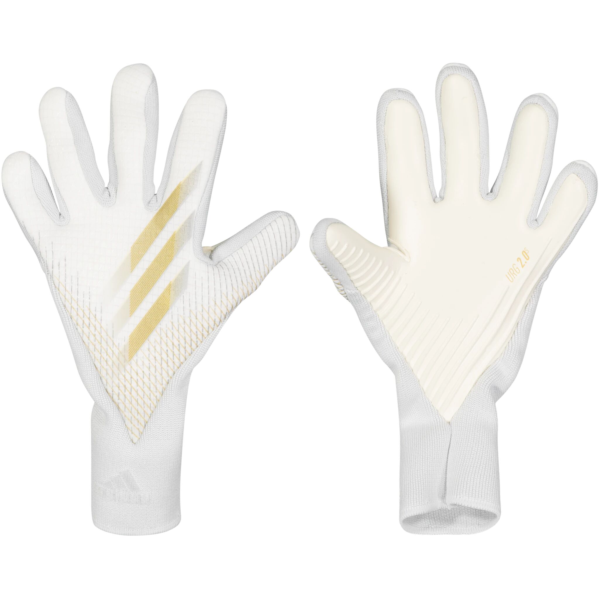 adidas X Glove Pro, keeperhanske senior 8 White/gold Met./silv