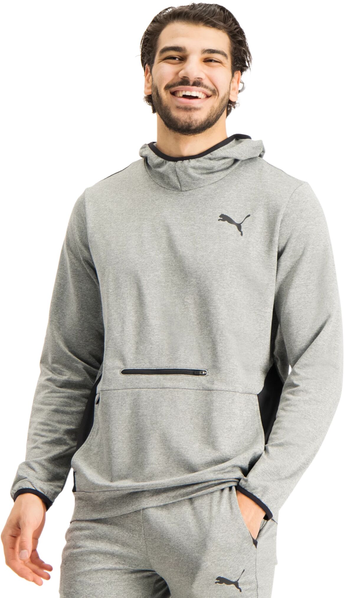 Puma RTG Hoodie, hettegenser herre M Medium Gray Heather