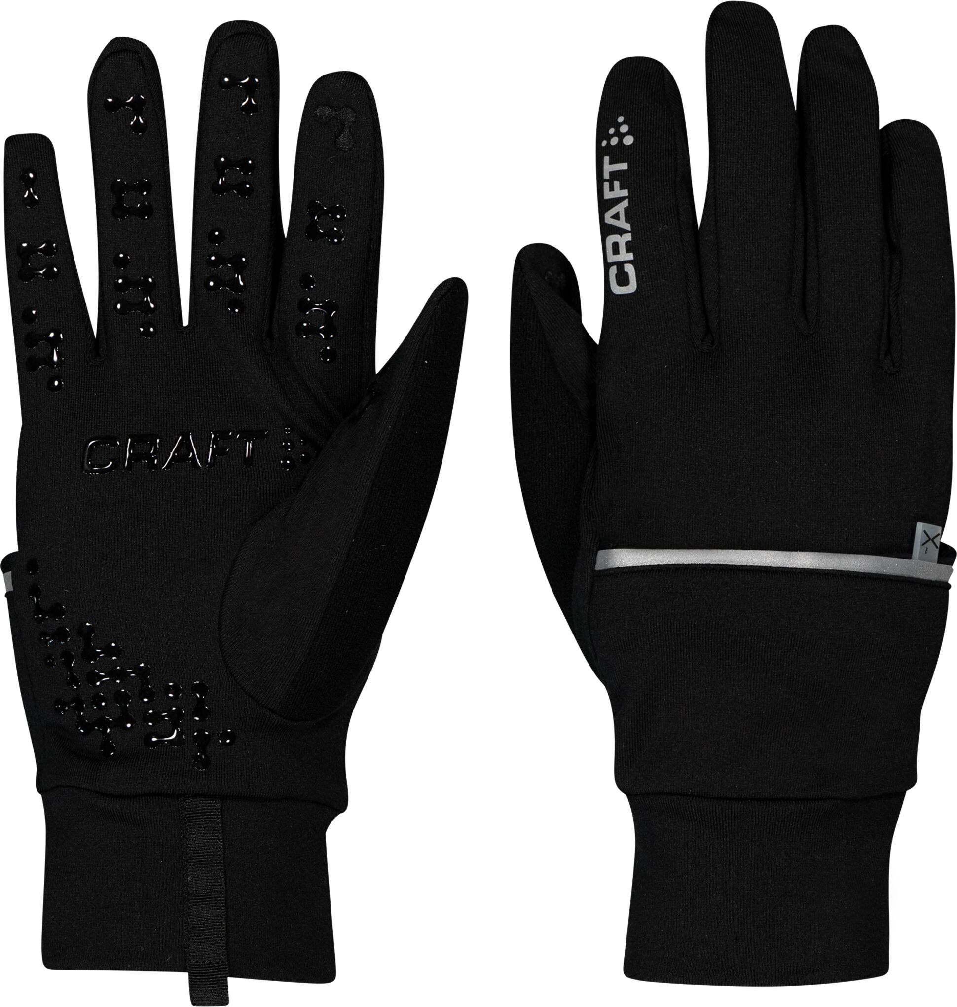 Craft Hybrid Weather Glove, løpehansker unisex  10/L BLACK