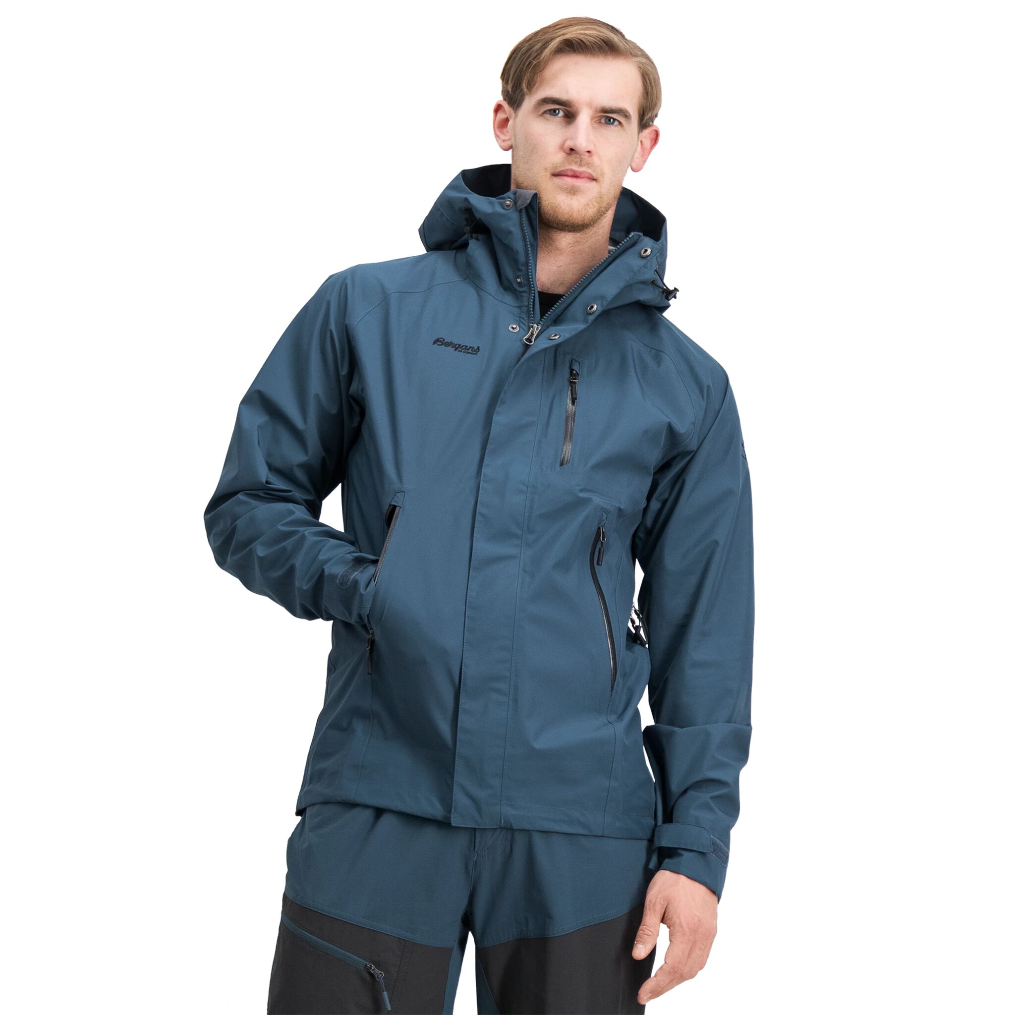 Bergans Bygdin Jacket, skalljakke herre XL Orion Blue/black