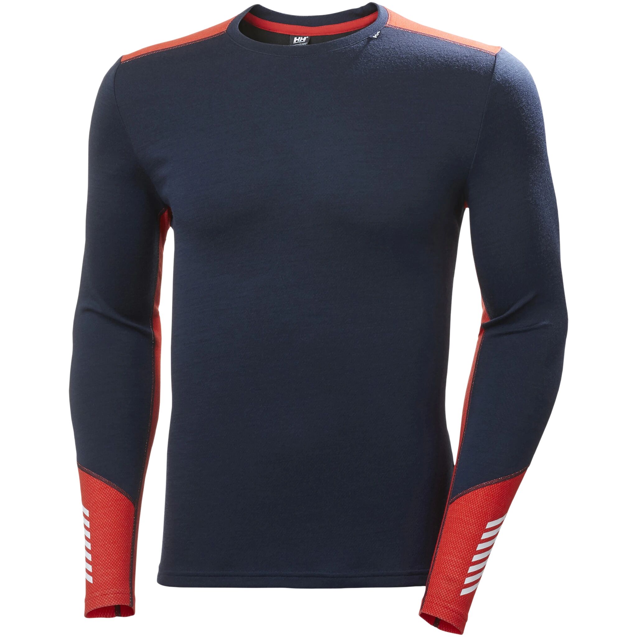 Helly Hansen Lifa Merino Midweight Crew, ulltrøye herre  S NAVY/RED