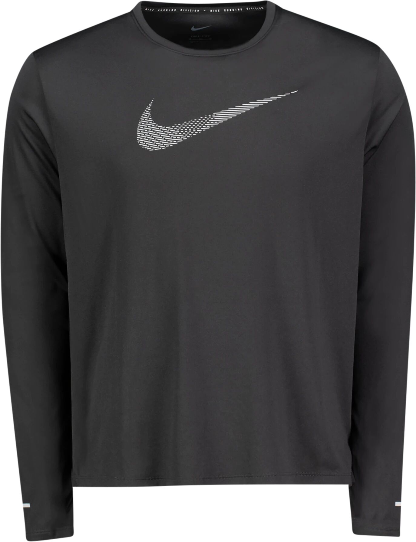 Nike M NK DF UV RDVN MILER FLSH LS, treningstrøye herre XL BLACK/REFLECTIVE SIL