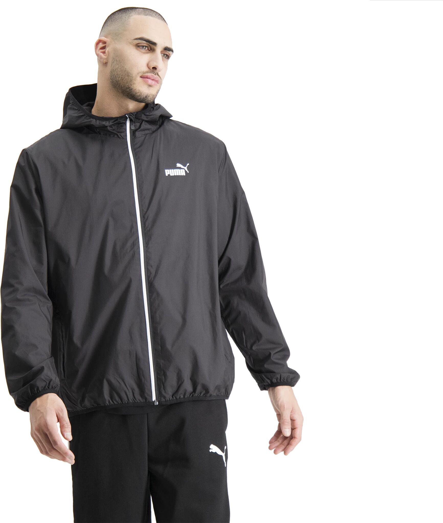 Puma Ess Solid Windbreaker M Puma Black