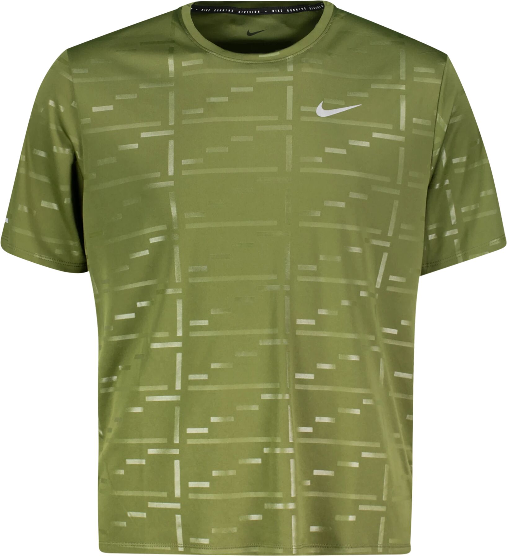 Nike M NK DF UV RDVN MILER EMBOSS, t-skjorte herre S Rough Green/reflecti