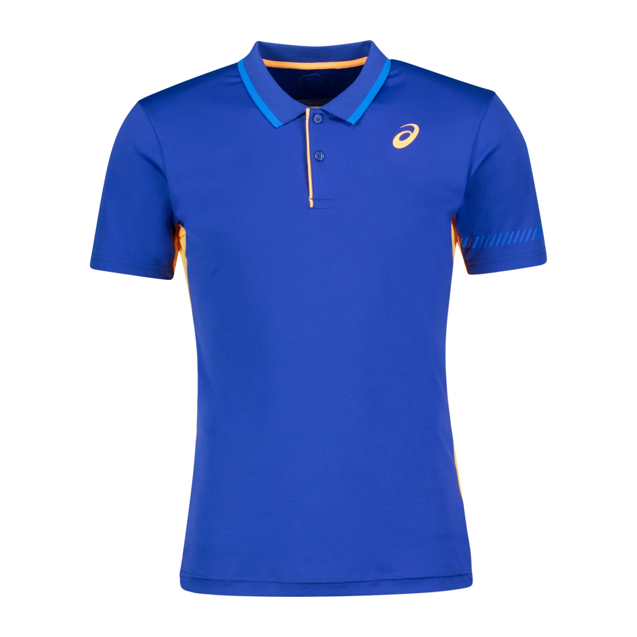 Asics Padel M Polo Shirt, t-skjorte herre S MONACO BLUE/ORANGE P