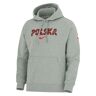 Bluza piłkarska Reprezentacji Polski męska Nike Pol M NK PO Club Hoodie FT FQ8489 063/dk grey/red L unisex