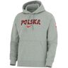 Bluza piłkarska Reprezentacji Polski męska Nike Pol M NK PO Club Hoodie FT FQ8489 063/dk grey/red XL unisex