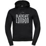 Black-Cafe London Classical Hoodieczarny Biały