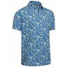 Callaway Golf Callaway All Over Tropical Print męskie polo, vallarta blue, Męskie, XS