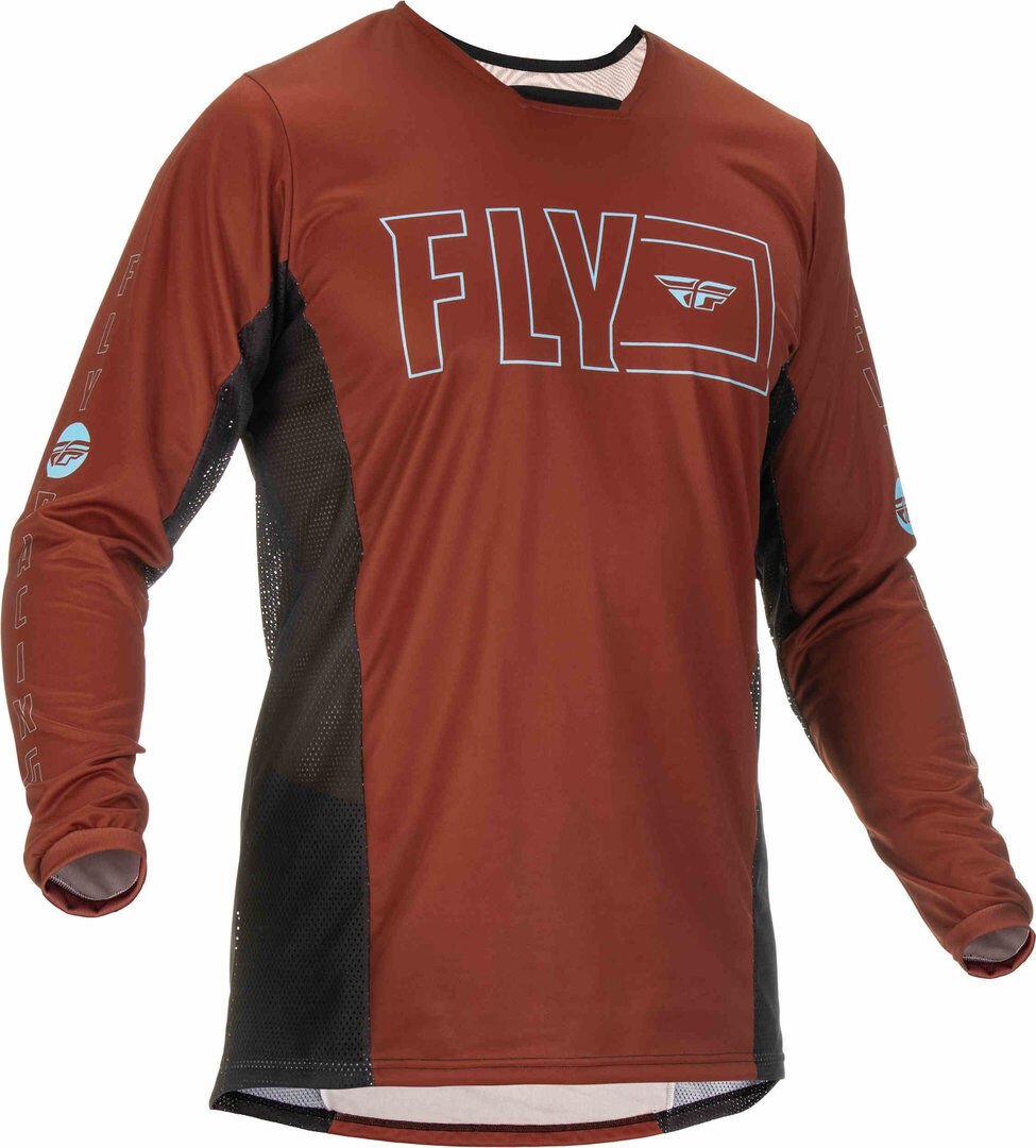 Fly Racing Kinetic Fuel Koszulka Motocrossowaczarny Brązowy