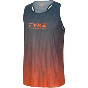 Fyke Camisola Manga-Cava para Homem Boost One Sleeveless Shirt. Cinzenta e Laranja. XL. Respirável