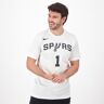 Nike Wembanyama Spurs - Branco - T-shirt Basquetebol Homem tamanho L