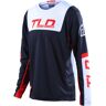 Troy Lee Designs GP Fractura Jovem Motocross Jersey Vermelho Azul XL