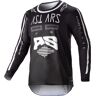 Alpinestars Racer Found Jovem Motorcross Jersey Preto Branco M