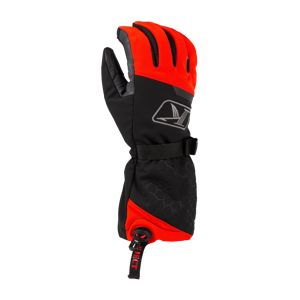 KLIM Powerxross Gauntlet Handskar Svart-Fiery Röd