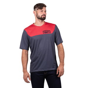 100% Airmatic MTB-Tröja Charcoal-Racer Red