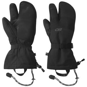 Outdoor Research Men's Highcamp 3-Finger Gloves Black M, Black