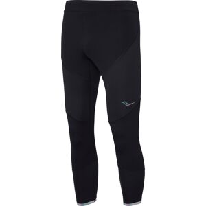 Saucony Men's Time Trial Crop Tight Black L, Black