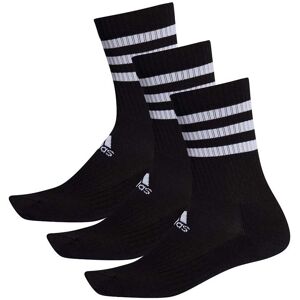 adidas 3-Stripes Cushioned Crew Socks 3 Pairs, Black, M